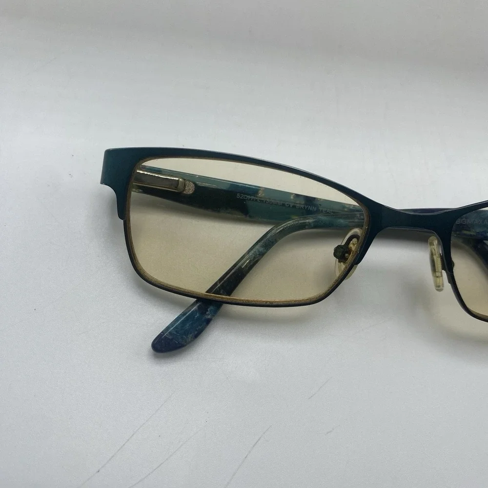 BCBGMAXAZRIA Eyeglasses Women FRAME ONLY Full Rim 52-17-130 Brynn Teal 648